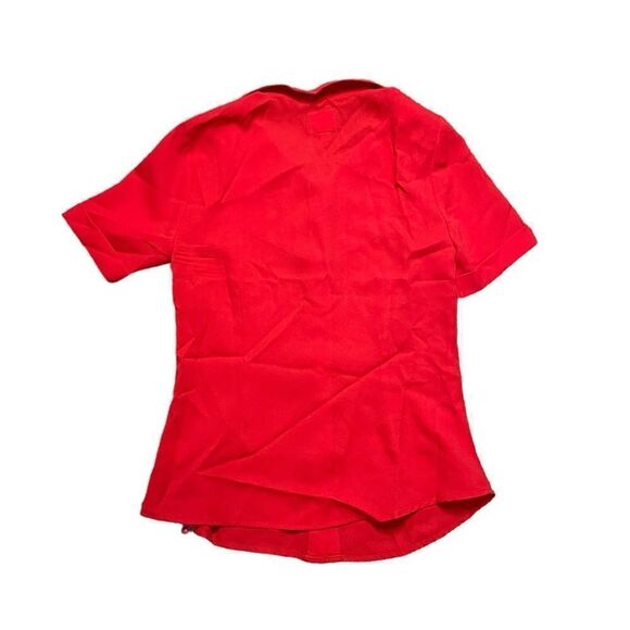 NWOT Bea & Dot by Mod Cloth Button Down Shirt Red White Size Medium - Picture 2 of 4